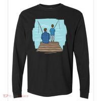 Father And Son Fishing Comfort Colors Heavyweight Long Sleeve T-Shirt thumb 0
