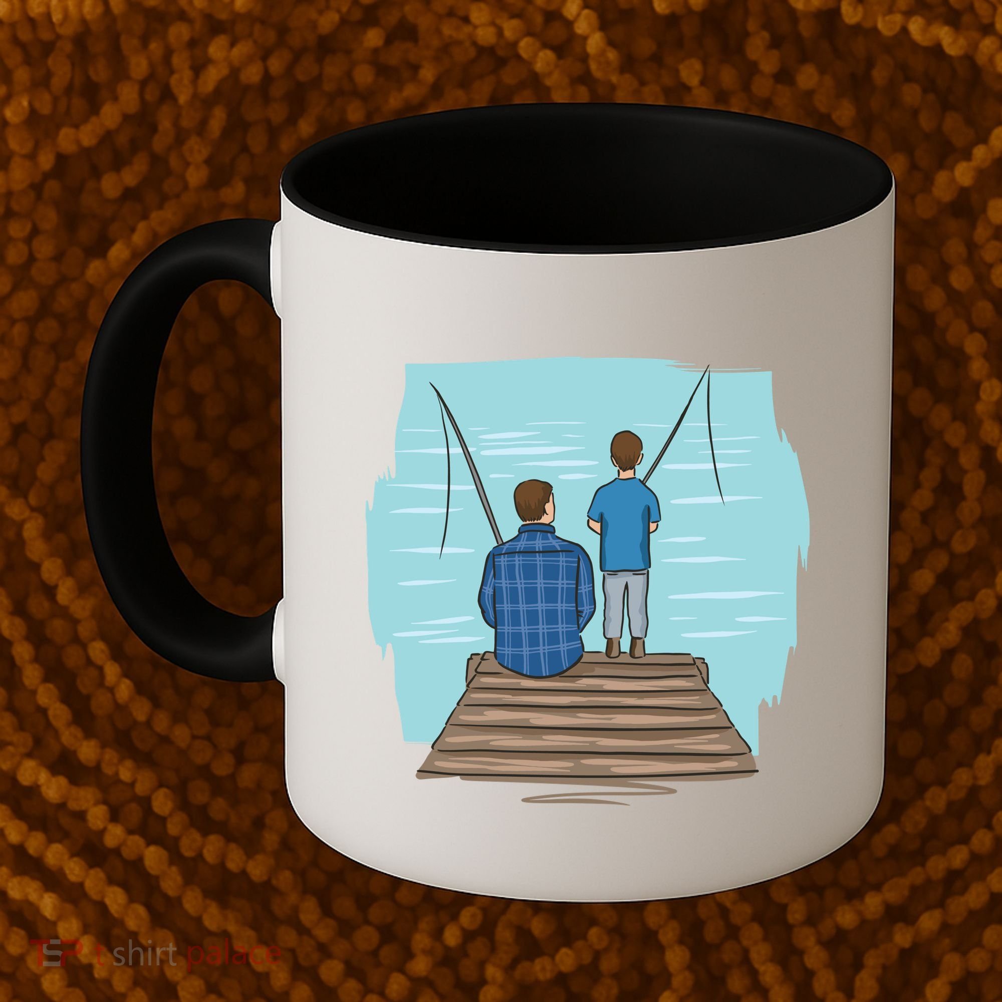 Father And Son Fishing Coffee Mug