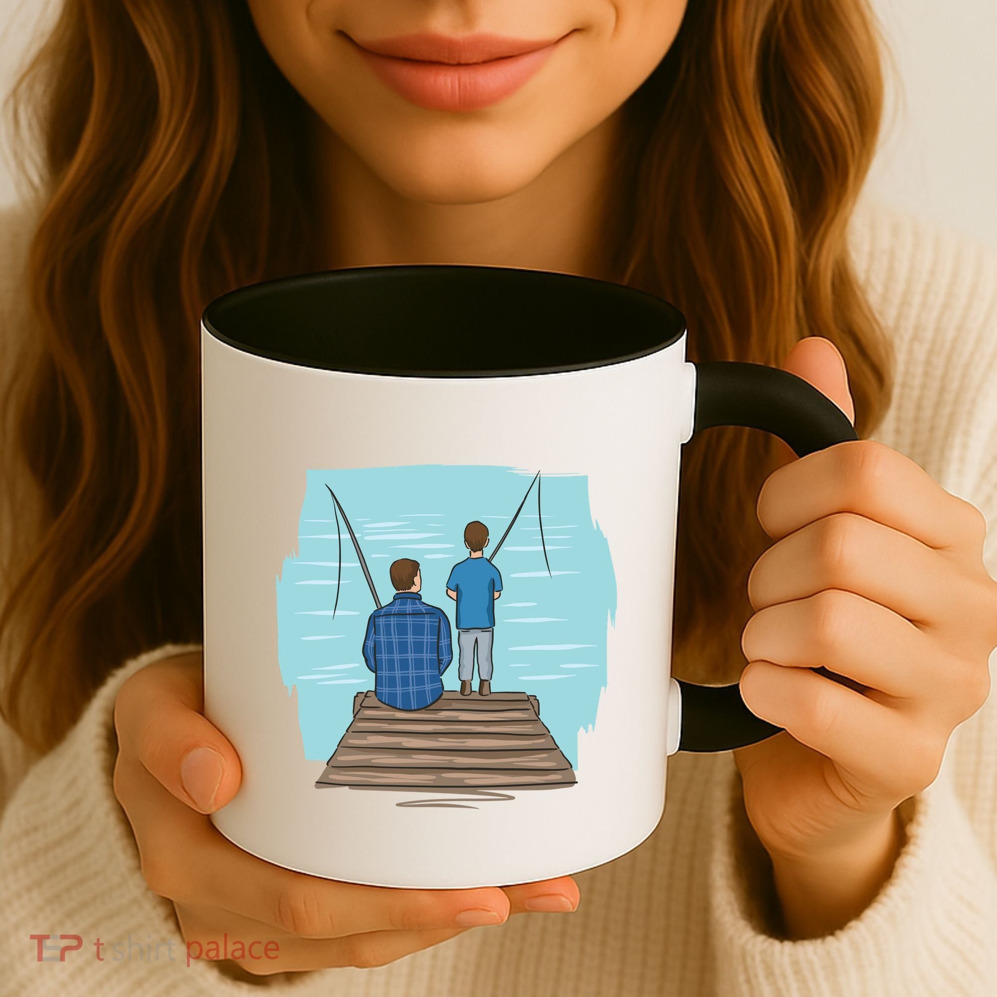 Father And Son Fishing Coffee Mug