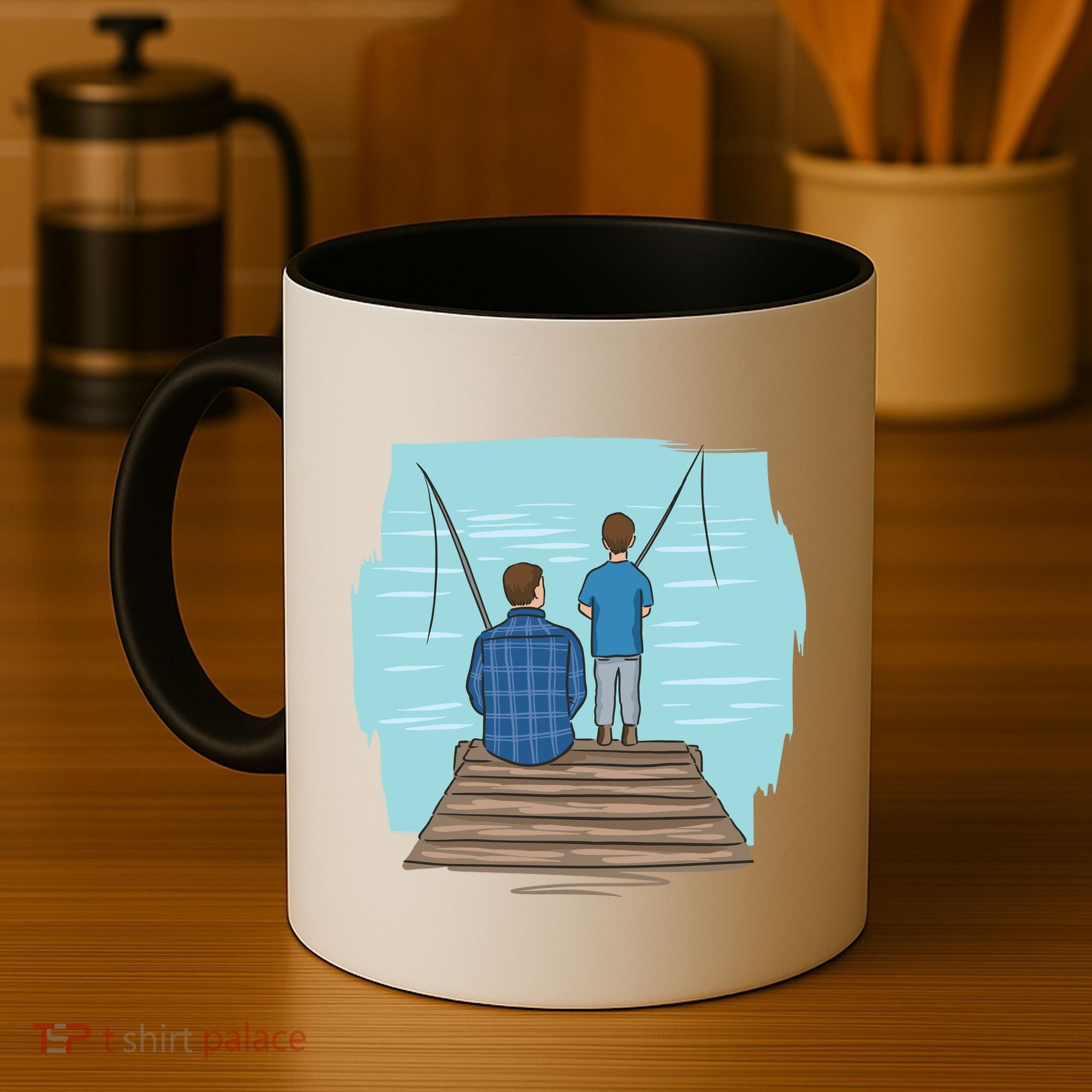 Father And Son Fishing Coffee Mug