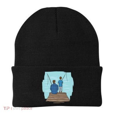Father And Son Fishing Beanie