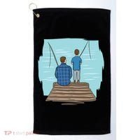 Father And Son Fishing Golf Towel thumb 0