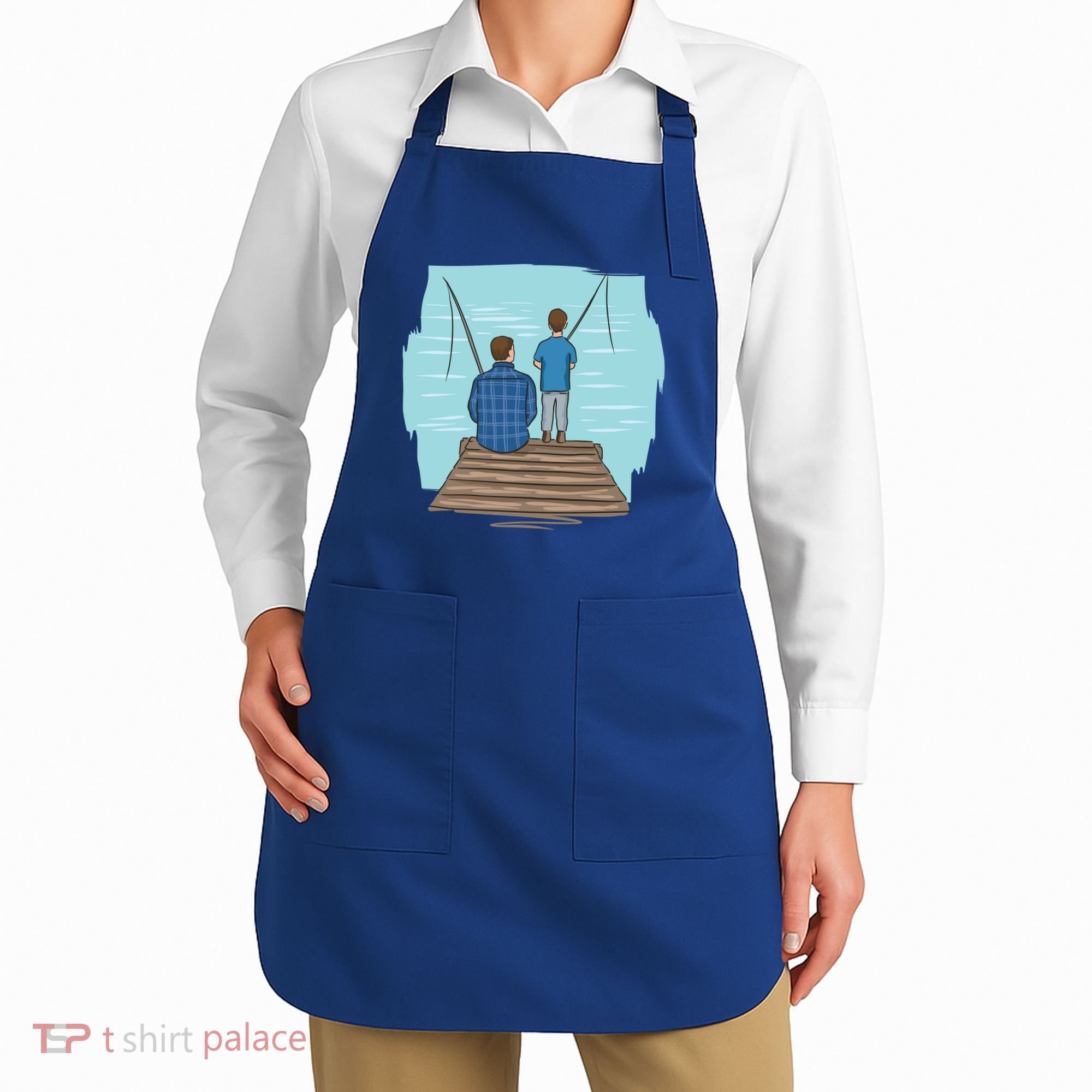Father And Son Fishing Apron