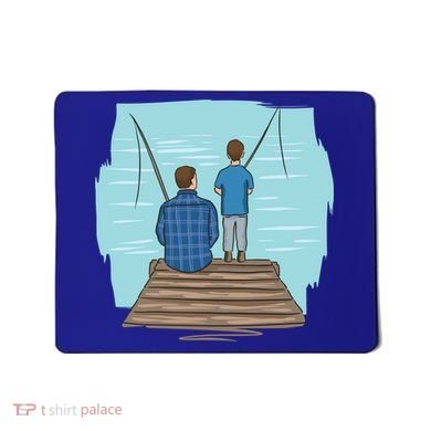 Father And Son Fishing Mousepad