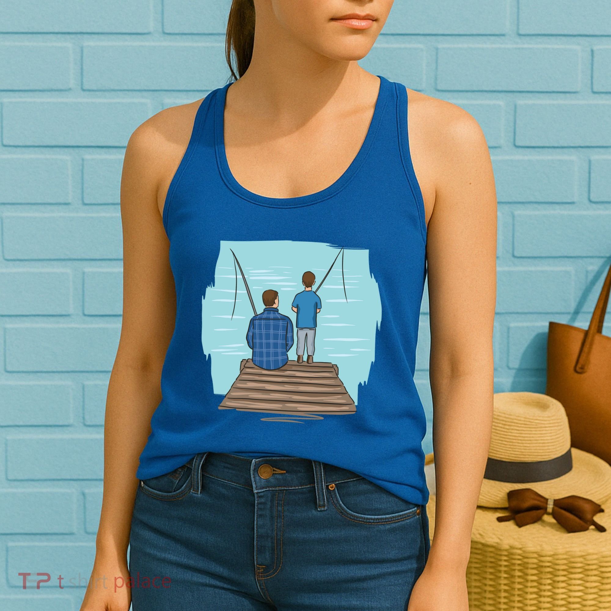 Father And Son Fishing Women's Tank Top