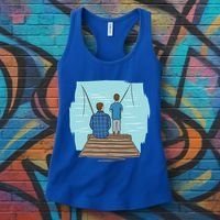 Father And Son Fishing Women's Tank Top thumb 3