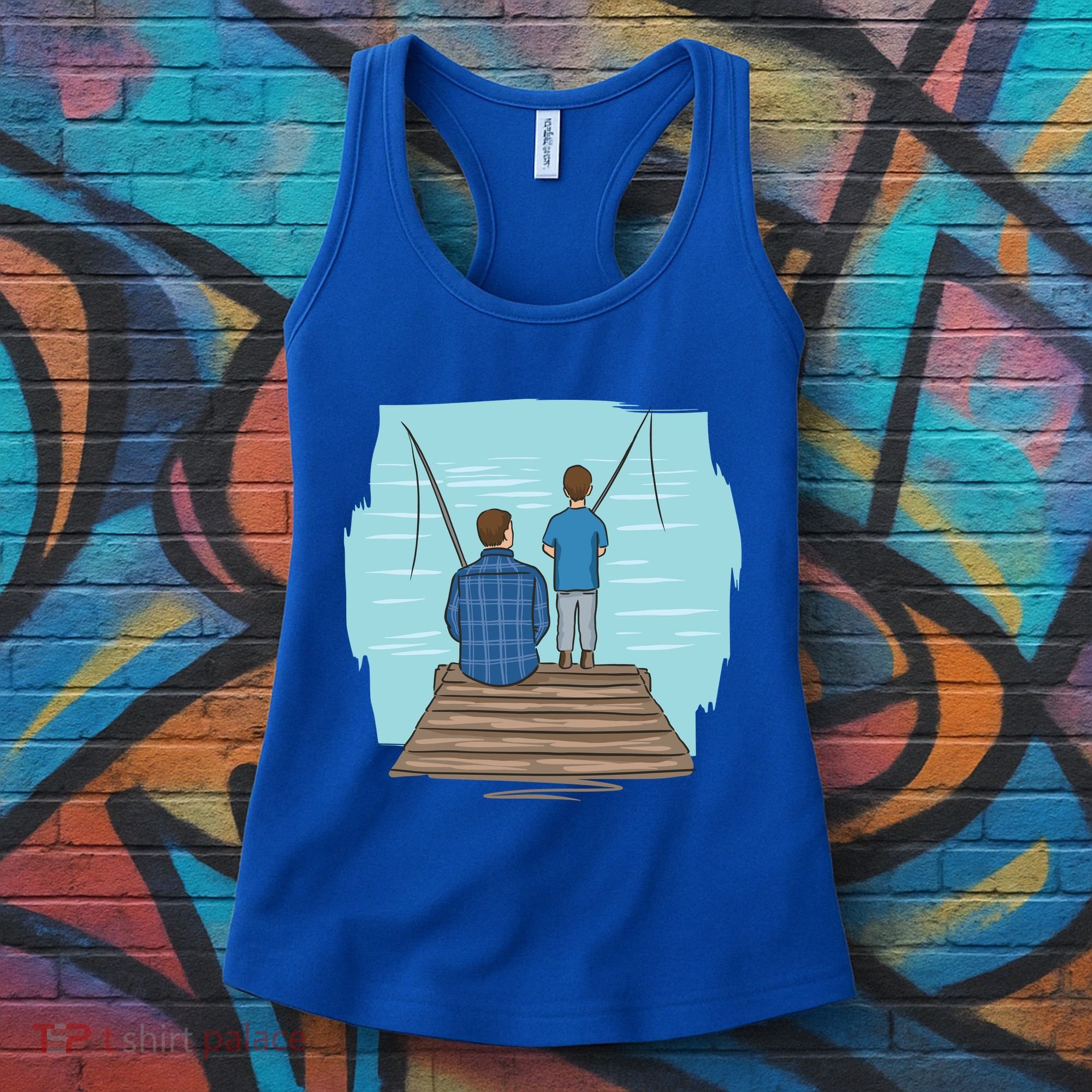 Father And Son Fishing Women's Tank Top
