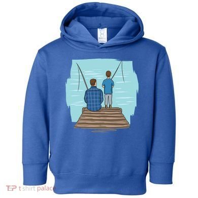 Father And Son Fishing Toddler Hoodie
