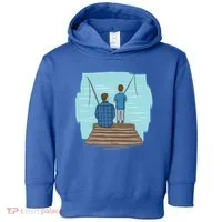 Father And Son Fishing Toddler Hoodie thumb 0