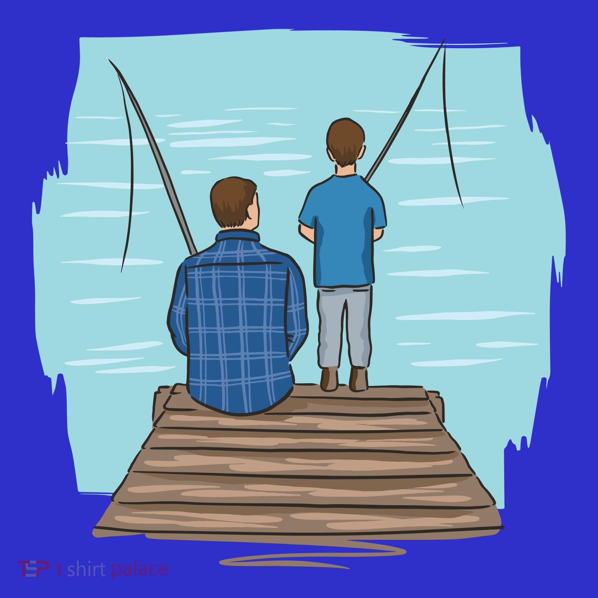 Father And Son Fishing Toddler Hoodie