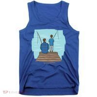 Father And Son Fishing Tank Top thumb 0