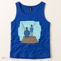 Father And Son Fishing Tank Top thumb 2
