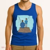 Father And Son Fishing Tank Top thumb 3