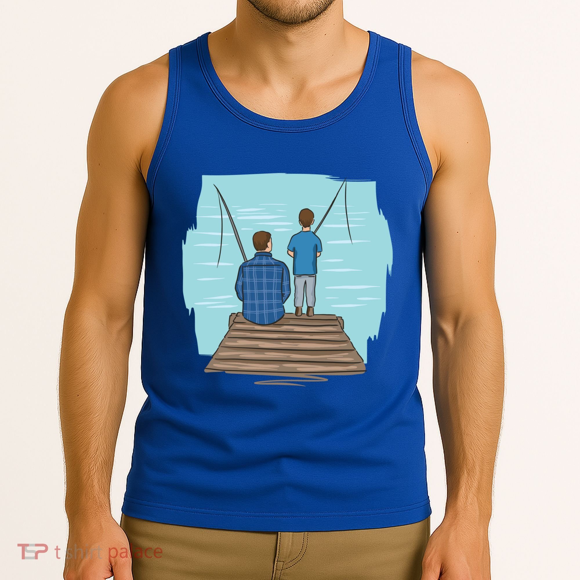 Father And Son Fishing Tank Top