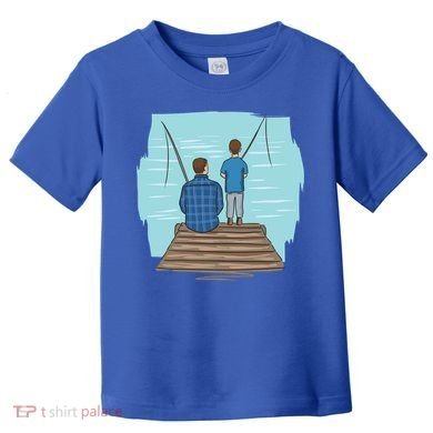 Father And Son Fishing Toddler T-Shirt