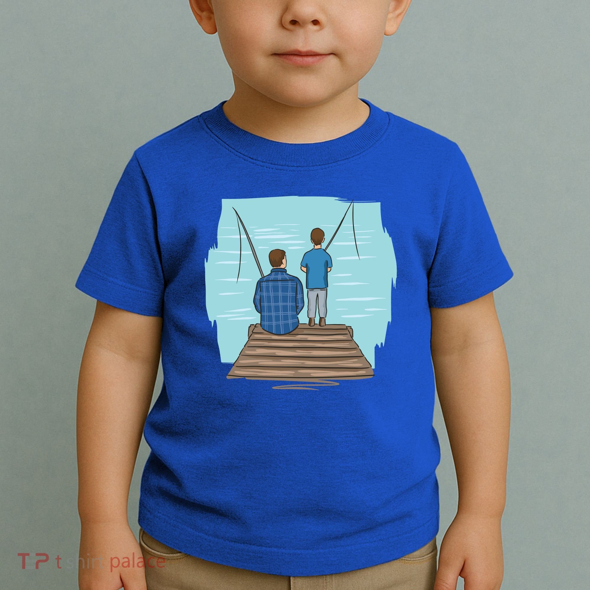 Father And Son Fishing Toddler T-Shirt
