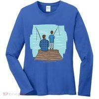 Father And Son Fishing Women's Long Sleeve Shirt thumb 0