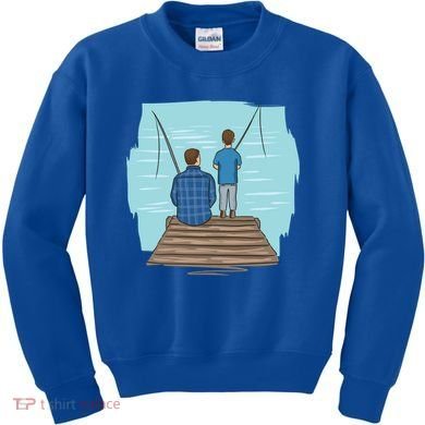 Father And Son Fishing Kids Sweatshirt