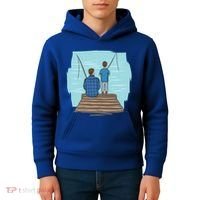 Father And Son Fishing Kids Hoodie thumb 4