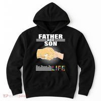Father And Son Friends For Life Autism Awareness Hoodie thumb 0