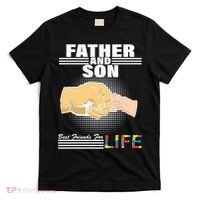 Father And Son Friends For Life Autism Awareness T-Shirt thumb 0