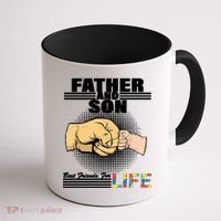Father And Son Friends For Life Autism Awareness Coffee Mug thumb 1