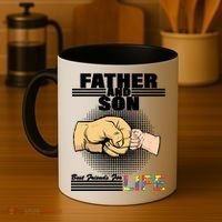 Father And Son Friends For Life Autism Awareness Coffee Mug thumb 4