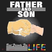 Father And Son Friends For Life Autism Awareness Beanie thumb 2