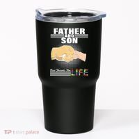 Father And Son Friends For Life Autism Awareness Tumbler thumb 0
