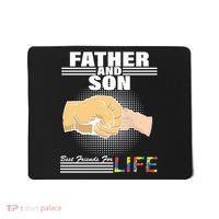 Father And Son Friends For Life Autism Awareness Mousepad thumb 0