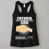 Father And Son Friends For Life Autism Awareness Women's Tank Top thumb 3