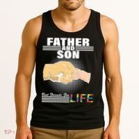 Father And Son Friends For Life Autism Awareness Tank Top thumb 3