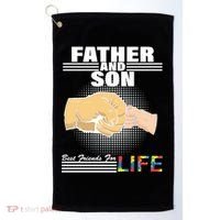 Father And Son Friends For Life Autism Awareness Golf Towel thumb 0