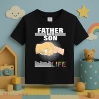 Father And Son Friends For Life Autism Awareness Toddler T-Shirt thumb 3