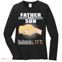 Father And Son Friends For Life Autism Awareness Women's Long Sleeve Shirt thumb 0