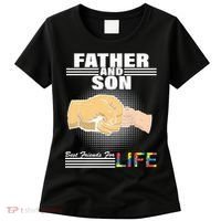 Father And Son Friends For Life Autism Awareness Women's T-Shirt thumb 0