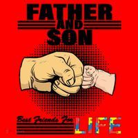 Father And Son Friends For Life Autism Awareness Santa Hat thumb 1