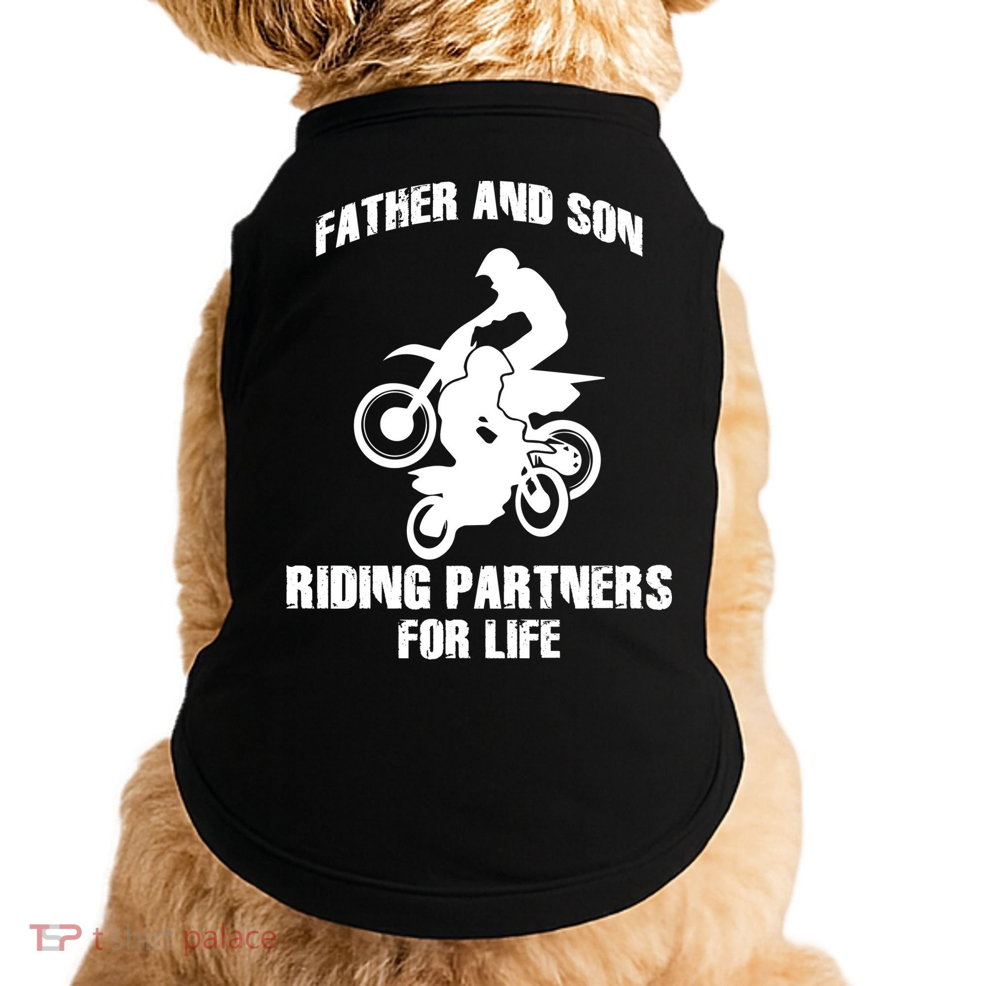 Father And Son Riding Partners For Life Motocross Doggie Tank