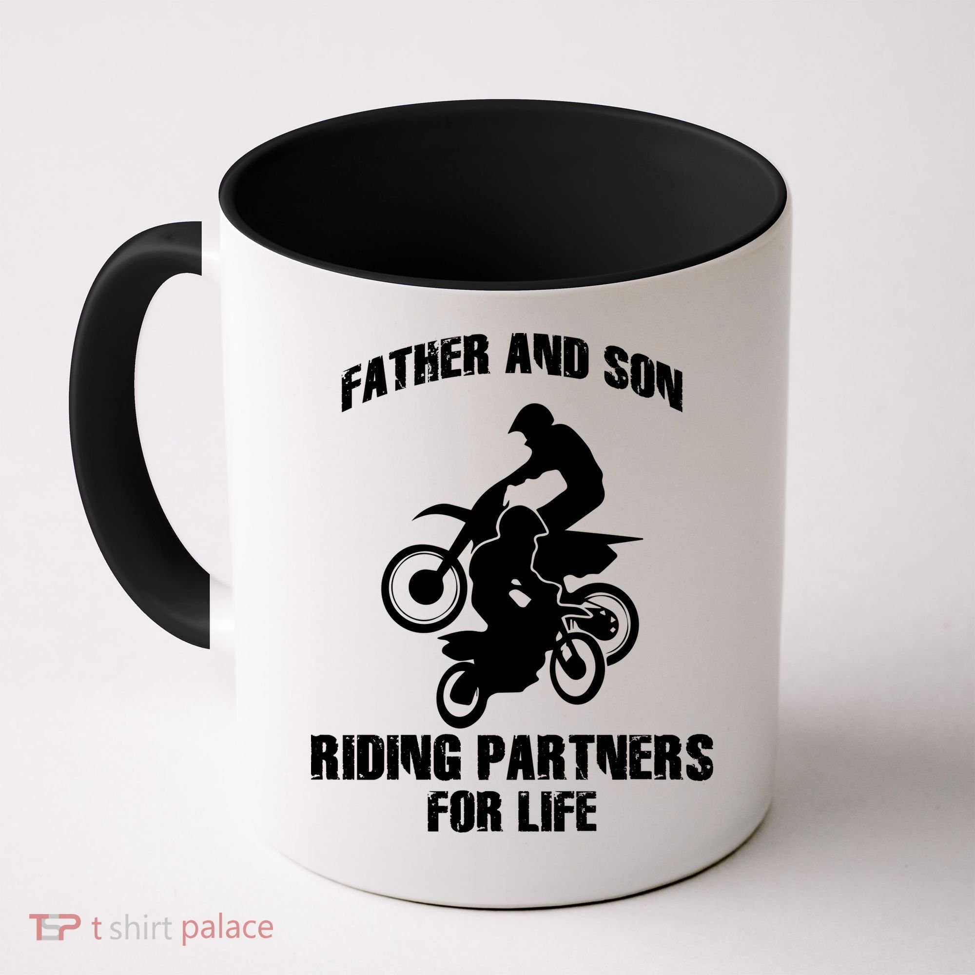 Father And Son Riding Partners For Life Motocross Coffee Mug
