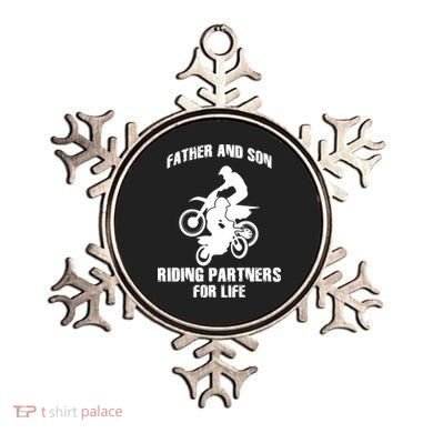 Father And Son Riding Partners For Life Motocross Ornament