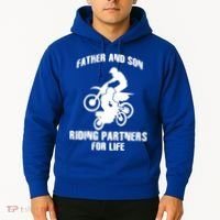 Father And Son Riding Partners For Life Motocross Hoodie thumb 2