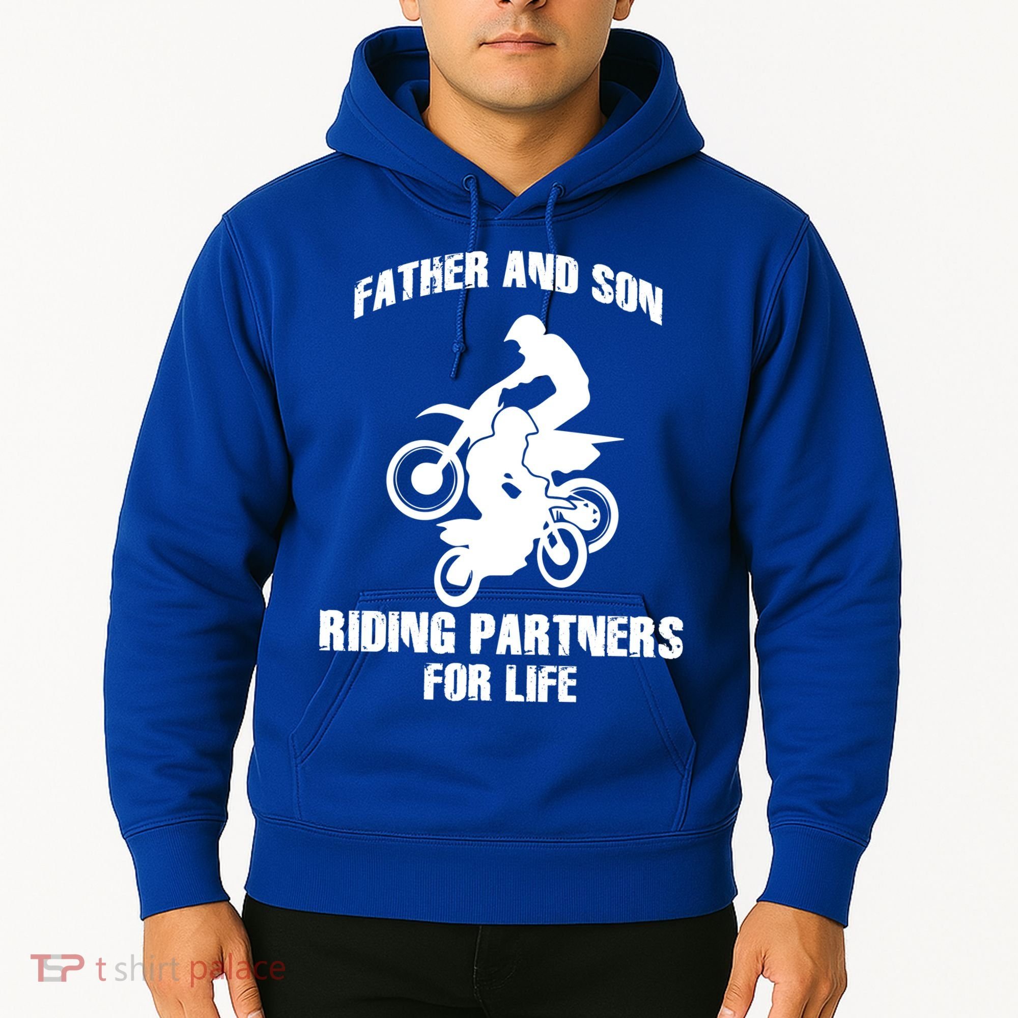 Father And Son Riding Partners For Life Motocross Hoodie