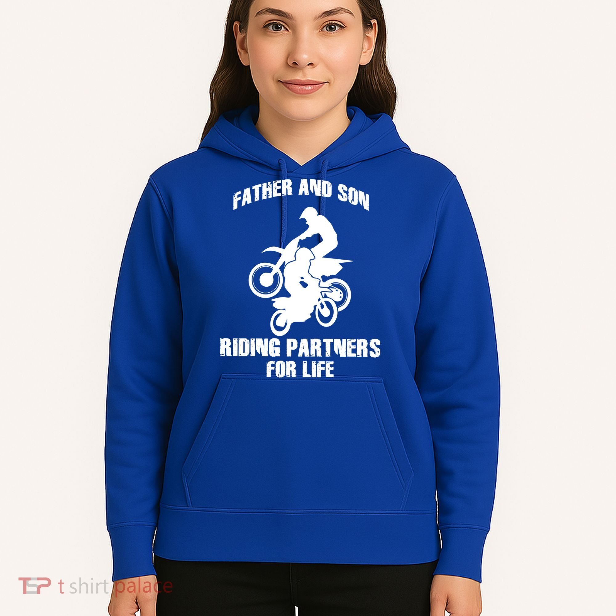 Father And Son Riding Partners For Life Motocross Hoodie