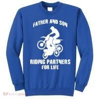 Father And Son Riding Partners For Life Motocross Sweatshirt thumb 0
