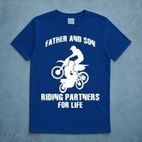 Father And Son Riding Partners For Life Motocross T-Shirt thumb 5