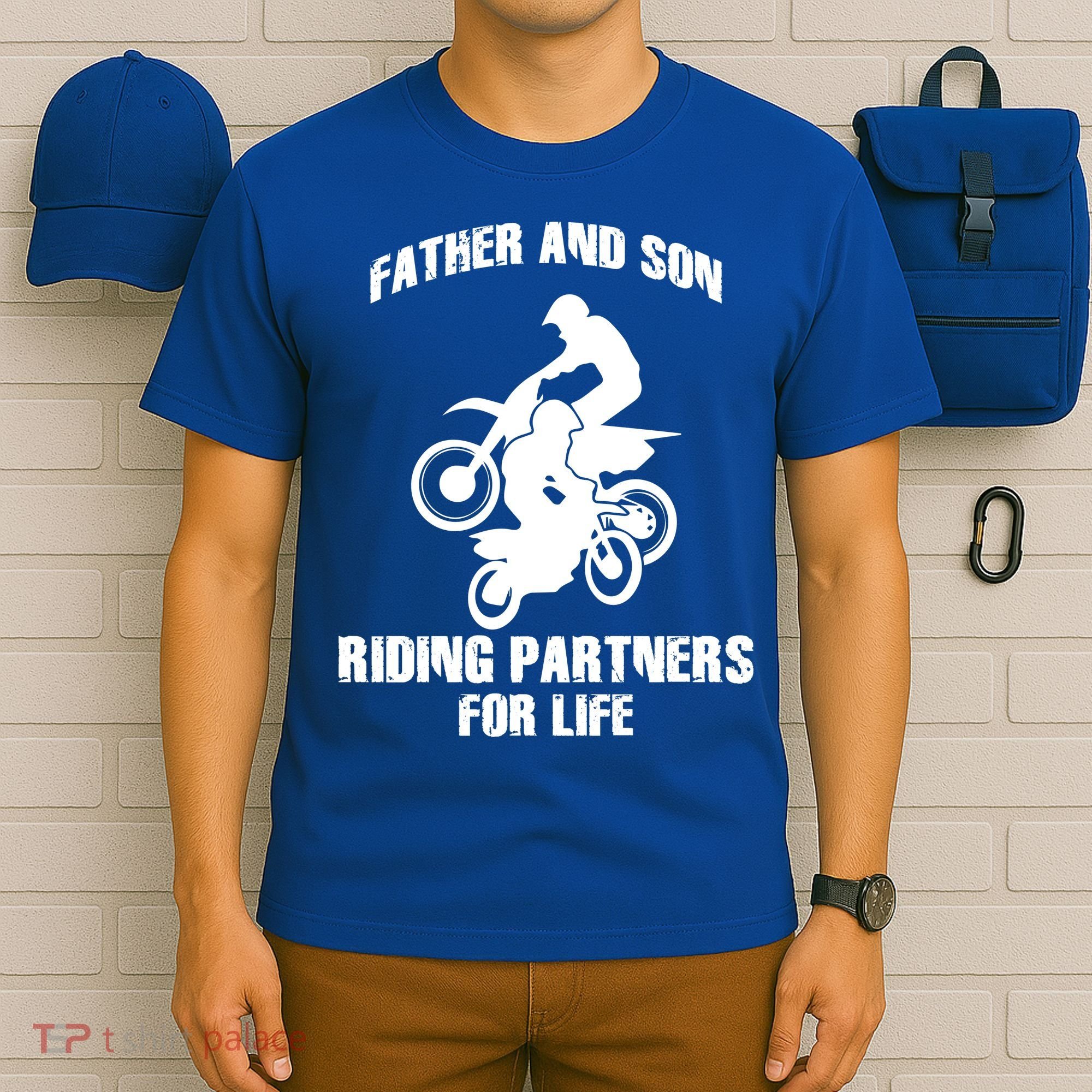 Father And Son Riding Partners For Life Motocross T-Shirt
