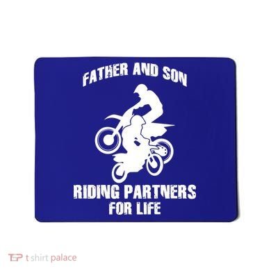 Father And Son Riding Partners For Life Motocross Mousepad