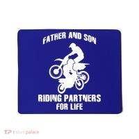 Father And Son Riding Partners For Life Motocross Mousepad thumb 0