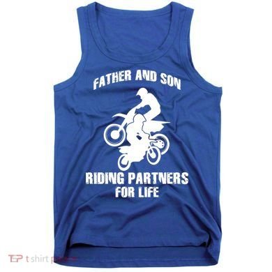 Father And Son Riding Partners For Life Motocross Tank Top
