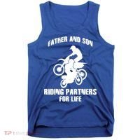 Father And Son Riding Partners For Life Motocross Tank Top thumb 0